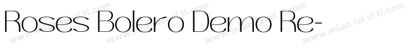 Roses Bolero Demo Re字体转换